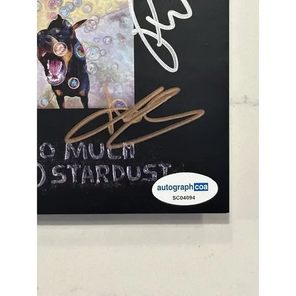 FALL OUT BOY SO MUCH FOR STARDUST SIGNED AUTOGRAPHED ART CARD COA ACOA #11